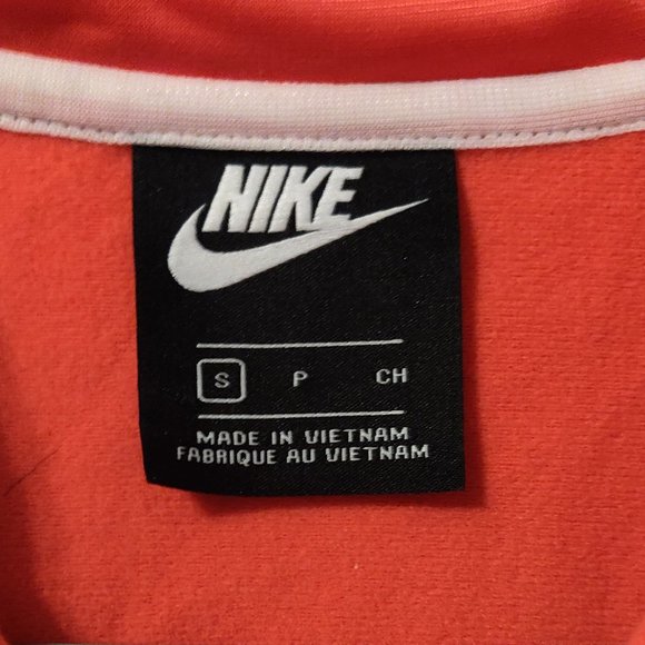 Nike Women's full zip mock neck colorblock crop jacket SIZE SMALL - Picture 2 of 3